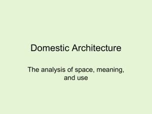 Vernacular Domestic Architecture in 18 th