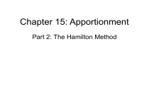 Hamilton Pooling Method Hamilton Method of Apportionment Explained