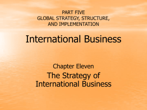 part five global strategy, structure, and implementation