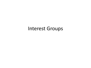 Interest Groups - Jonathan M. Powell