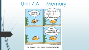 Unit 7 A Memory