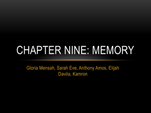 Chapter Nine: Memory