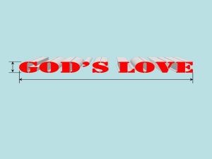 The Dimensions of God's Love - forest hills church of christ