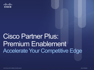 Cisco Sales Collaboration Platform Partner Introduction