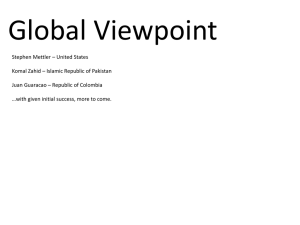 "Global Viewpoint" - Project Power Point