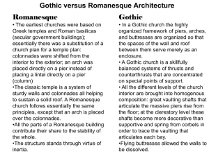 Gothic versus Romanesque Architecture