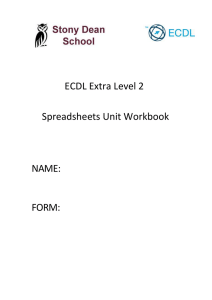 ECDL Unit 3 - Word Processing