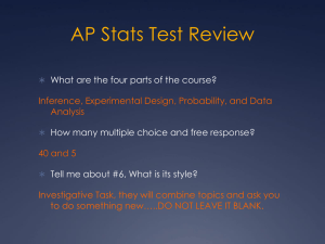 AP Stats Test Review