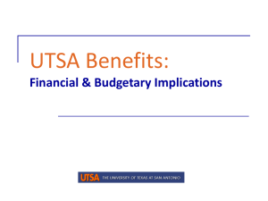 How UTSA Benefits are Funded