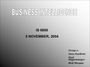 BUSINESS INTELLIGENCE