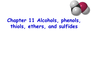 第十一章Alcohols, phenol, thiols,ethers