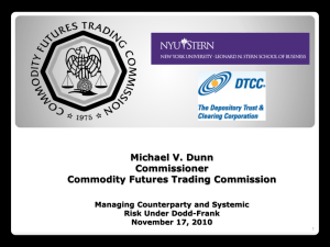 Slides: Commissioner Dunn, CFTC