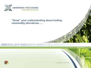 Grow your understanding about trading commodity derivatives