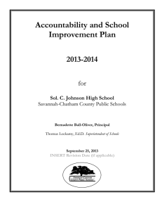 SCJ Accountability and Improvement Plan