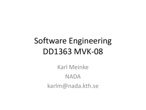 Software Engineering DD1363 MVK-08