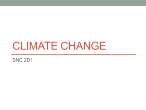 Climate Change Chapter 8