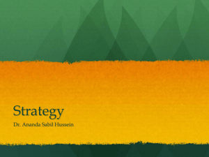 Strategy - Ananda Sabil Hussein,Ph.D