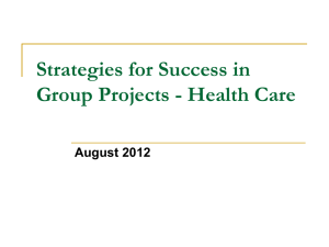 Strategies for Success with Group Projects