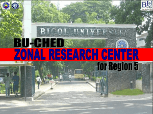 File - CHED-BU Zonal Research Center