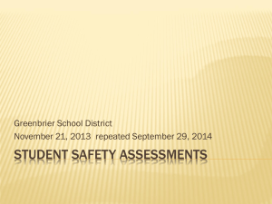 Student Safety Assessment