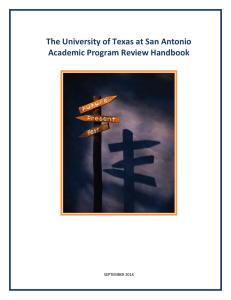 Academic Review Handbook - UTSA Provost Home