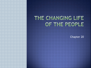 The Changing life of the People