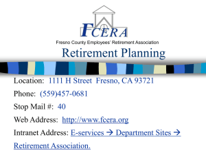 when I retire? - Fresno County