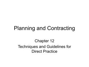 Planning and Contracting