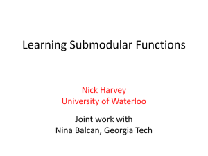 Learning Submodular Functions