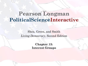 Chapter 13: Interest Groups
