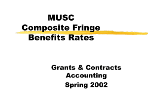 Composite Fringe Benefits Rates