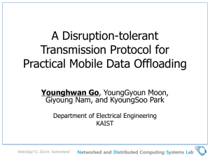 A Disruption-tolerant Transmission Protocol for - NDSL!