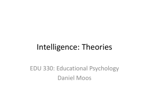 Introduction to Educational Psychology: Developing a Professional