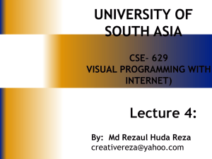 Lecture 4 - Md Rezaul Huda Chowdhury