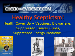 Healthy Skepticism