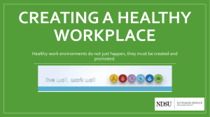 Creating a Healthy Workplace