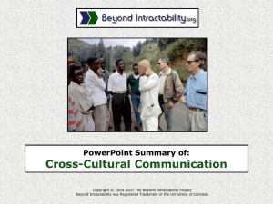 PowerPoint Summary of: Cross
