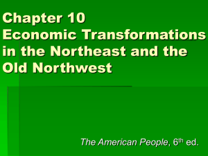Chapter 10 Economic Transformations in the Northeast and the Old