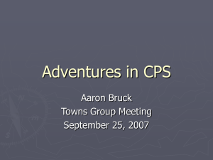 Adventures in CPS