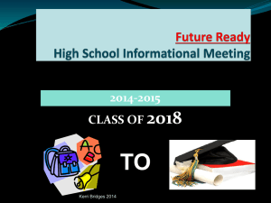 Future Ready High School Informational Meeting