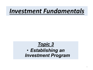 T3- Investment Fundamentals