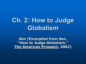 How to Judge Globalism - Globalization: Social & Geographic