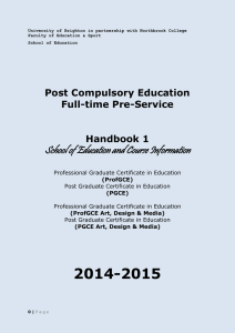 Handbook a (Course introduction, module and assessment guidance)