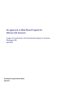 An Approach to Risk Based capital for African Insurers_ICA