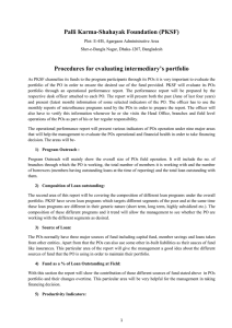 Procedures for evaluating intermediary portfolio