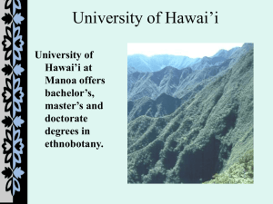 University of Hawai'i at Manoa offers bachelor's, master's and