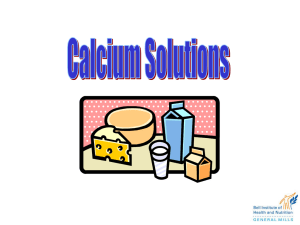 Calcium Solutions - Physical Education and Health Literacy
