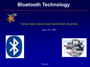 Networking over Bluetooth: overview and issues