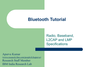 Bluetooth Radio Specifications