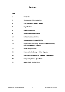 PGR Handbook - 2013 intake